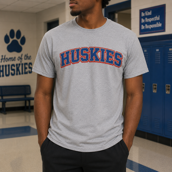 HUSKIES VINTAGE UNISEX ADULT T-SHIRT