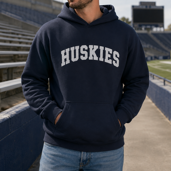 HUSKIES VINTAGE UNISEX ADULT HOODIE